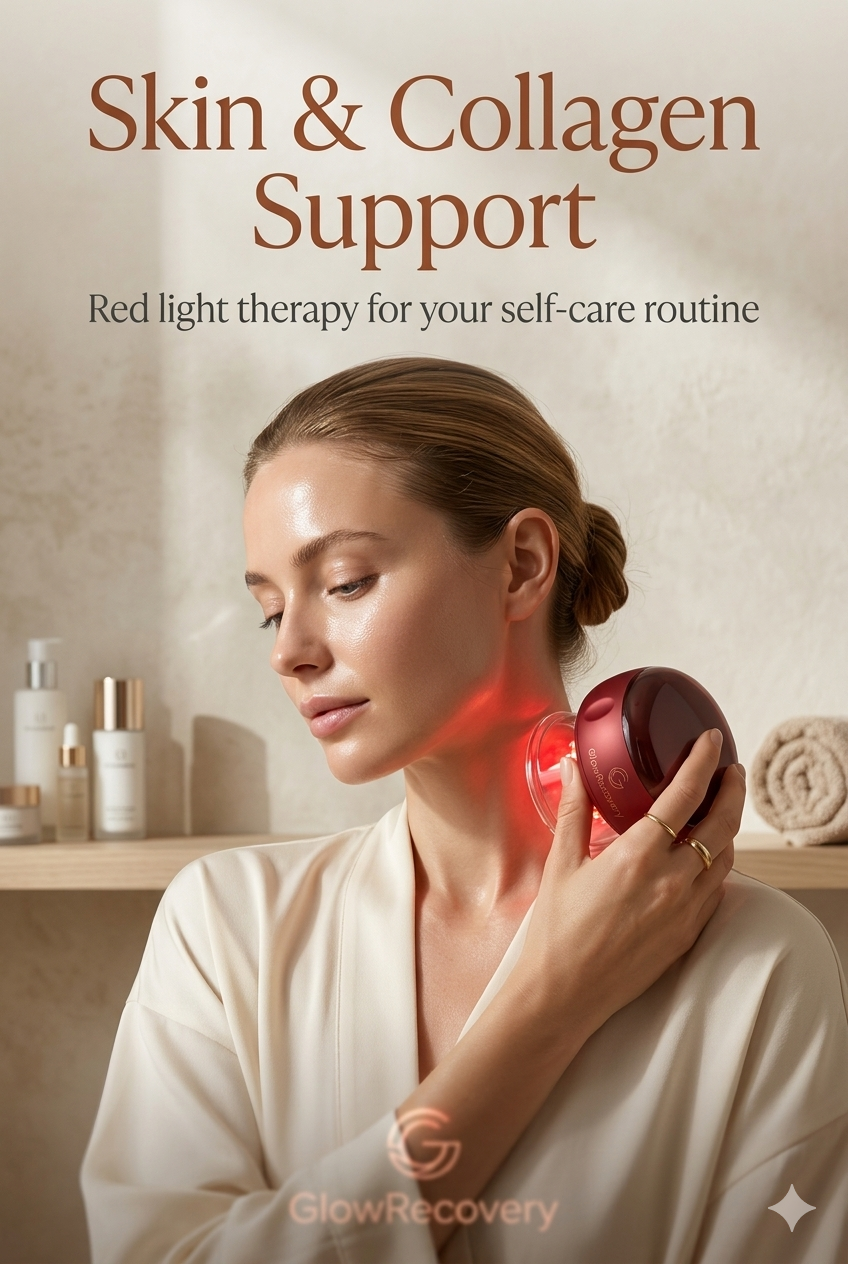GlowRevive Red Light Recovery Massager | Deep Muscle Relief in 20 Minutes